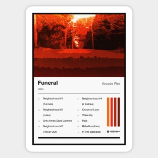 Funeral Tracklist Sticker